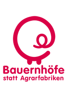 Logos von Bauernhöfe statt Agrarfabriken